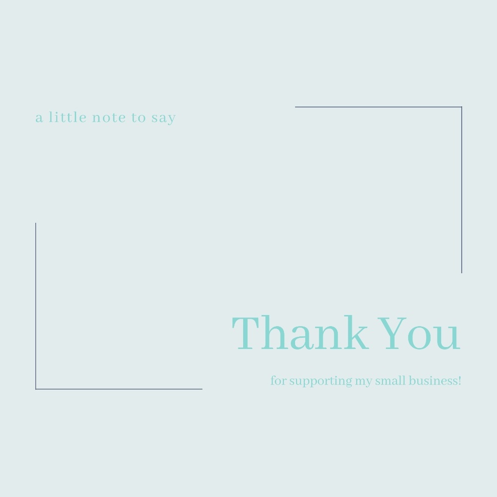 25ct. THANK YOU CARDS